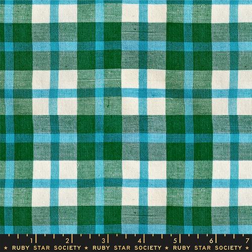 PREORDER Juliet Plaid in Jade | Mystic Fable Warp + Weft