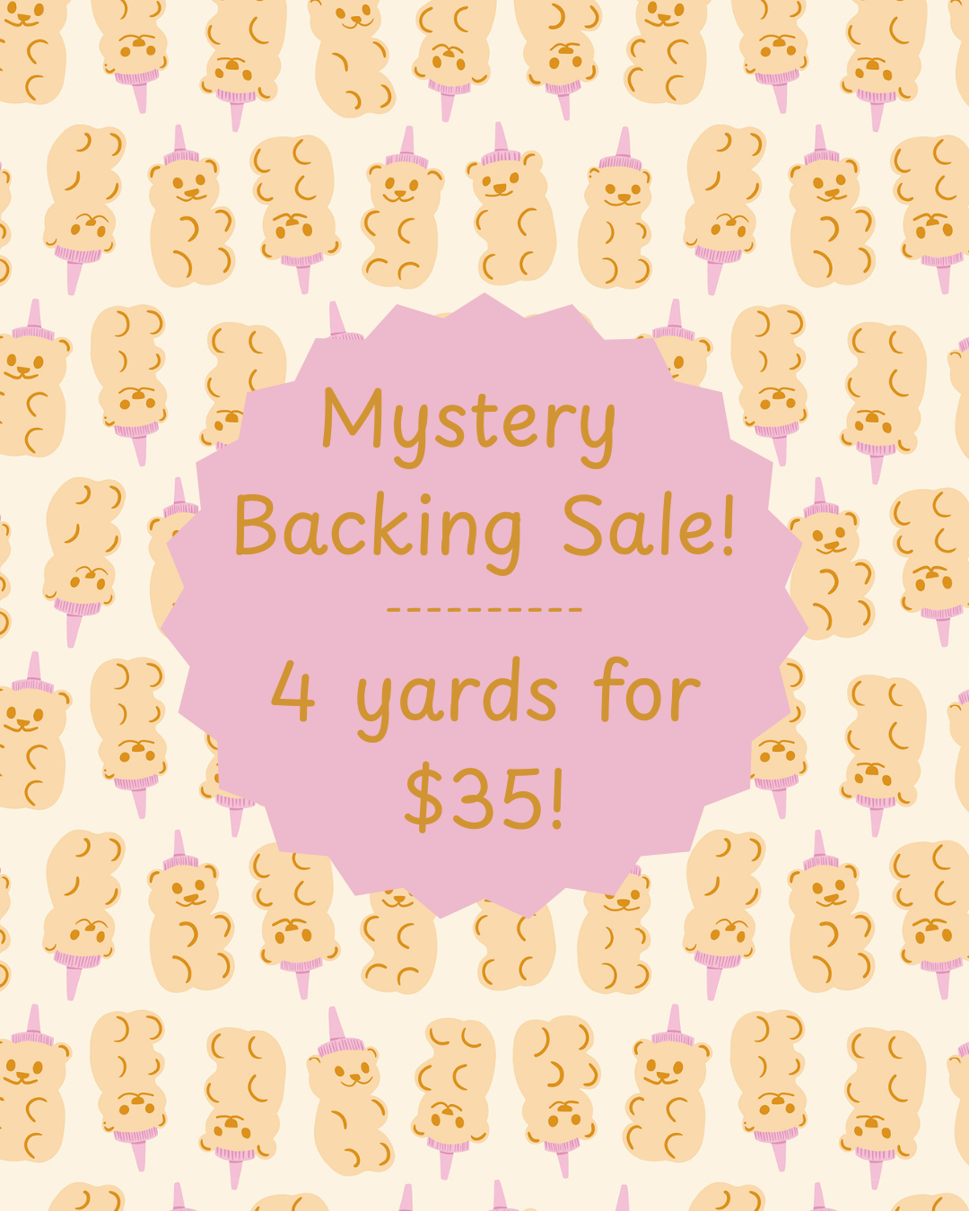 Mystery Backing | 4 yards