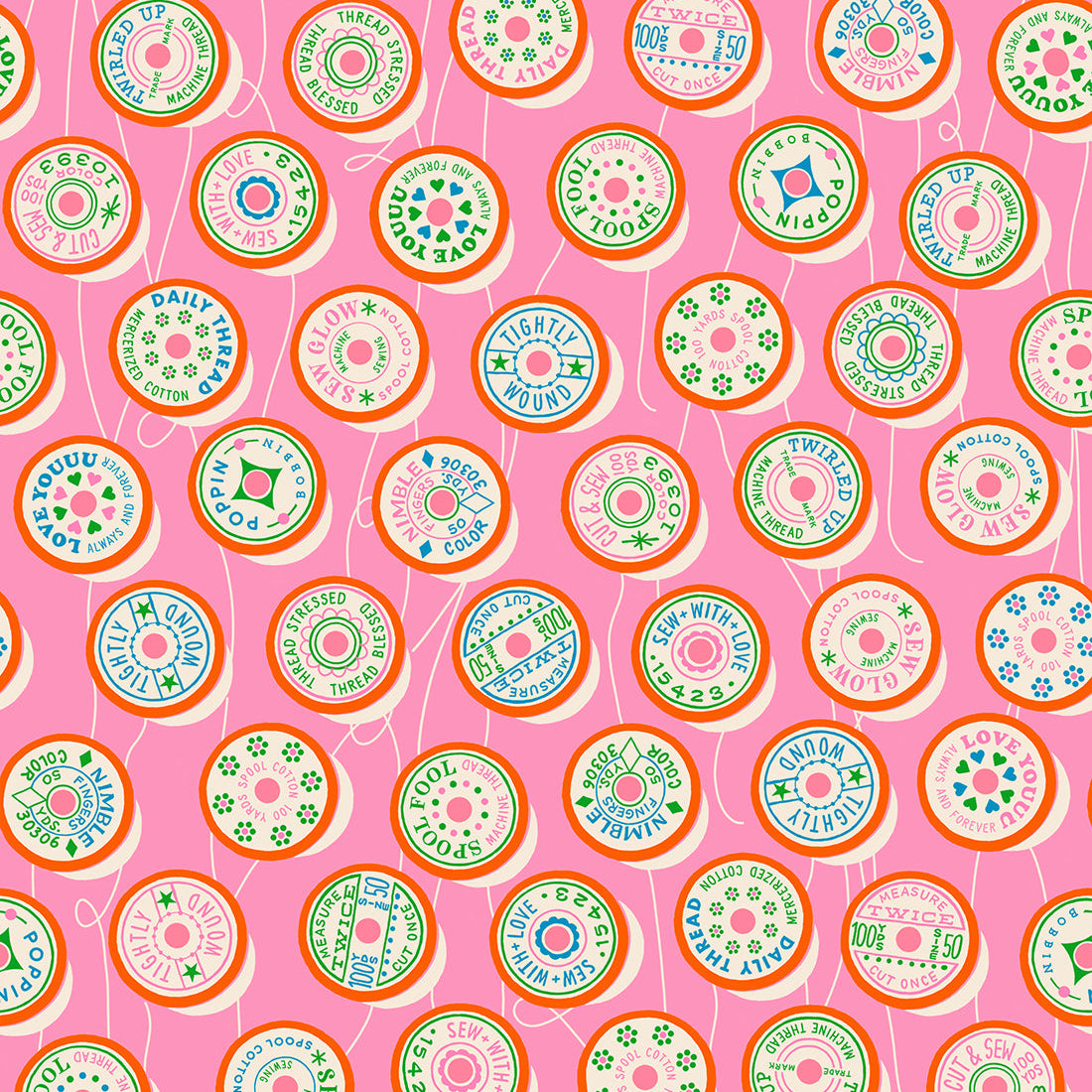 PREORDER Spools in Flamingo | Trinketry