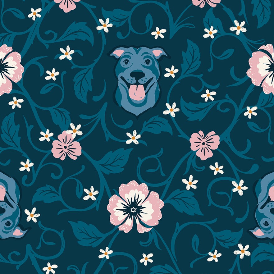 Pitbull in Teal Navy | Dog Park