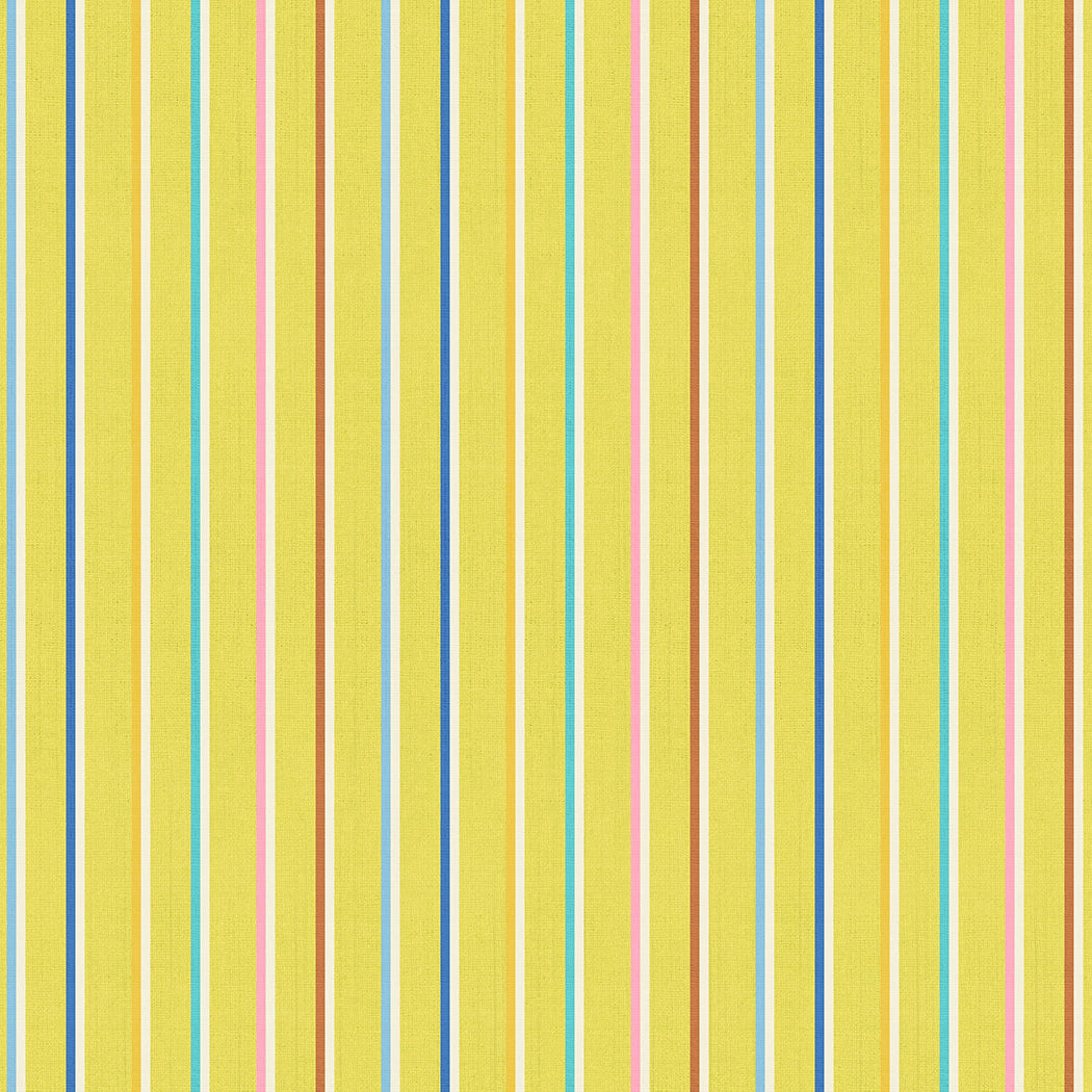 Sketch Stripe in Citron | Ooh Lucky Lucky Warp + Weft