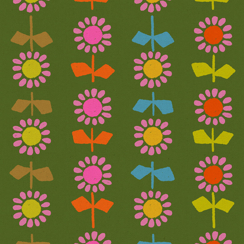 CANVAS Daisy Stripe in Sarah Green | Catnap