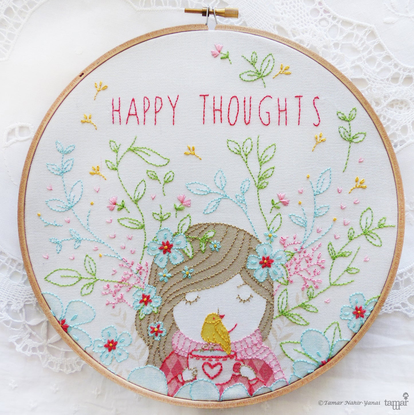 Happy Thoughts | 8" Embroidery Kit