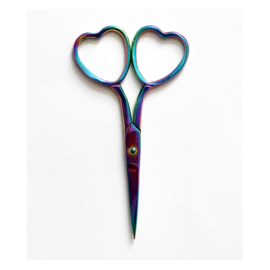 Rainbow Hearts | Embroidery Scissors