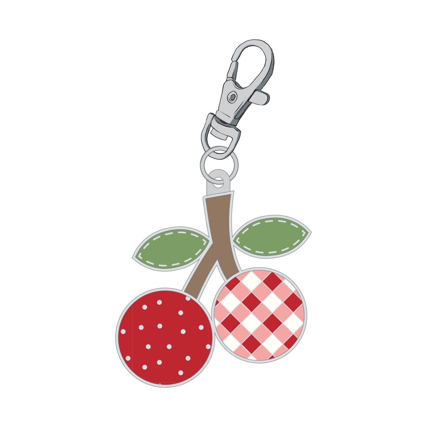Cherries Zipper Charm