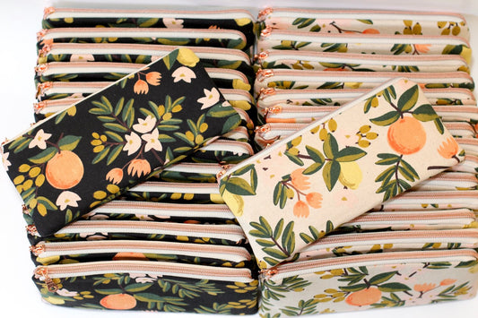 Batch Sewing Zipper Pouches