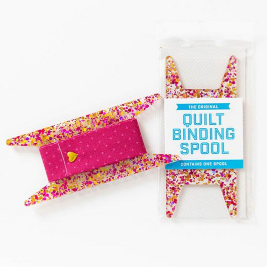 Quilt Binding Spool | Pink Glitter
