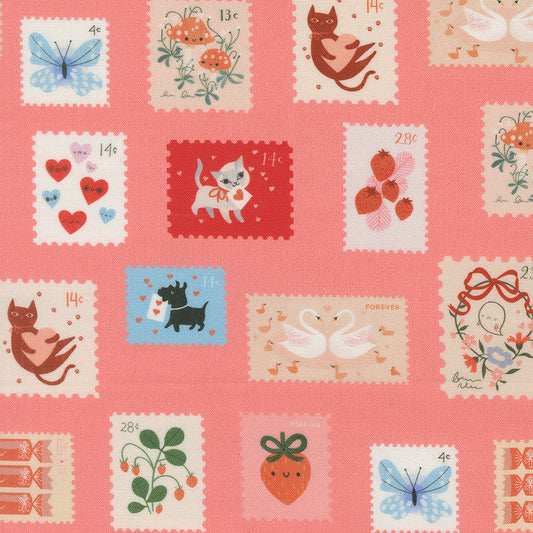 Stamps in Coral | Funny Valentine