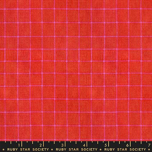 PREORDER Small Windowpane in Red | Mystic Fable Warp + Weft