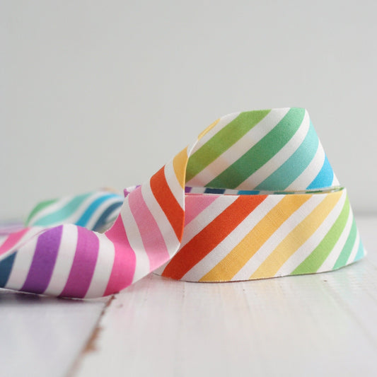 Rainbow Stripe | Bias Quilt Binding