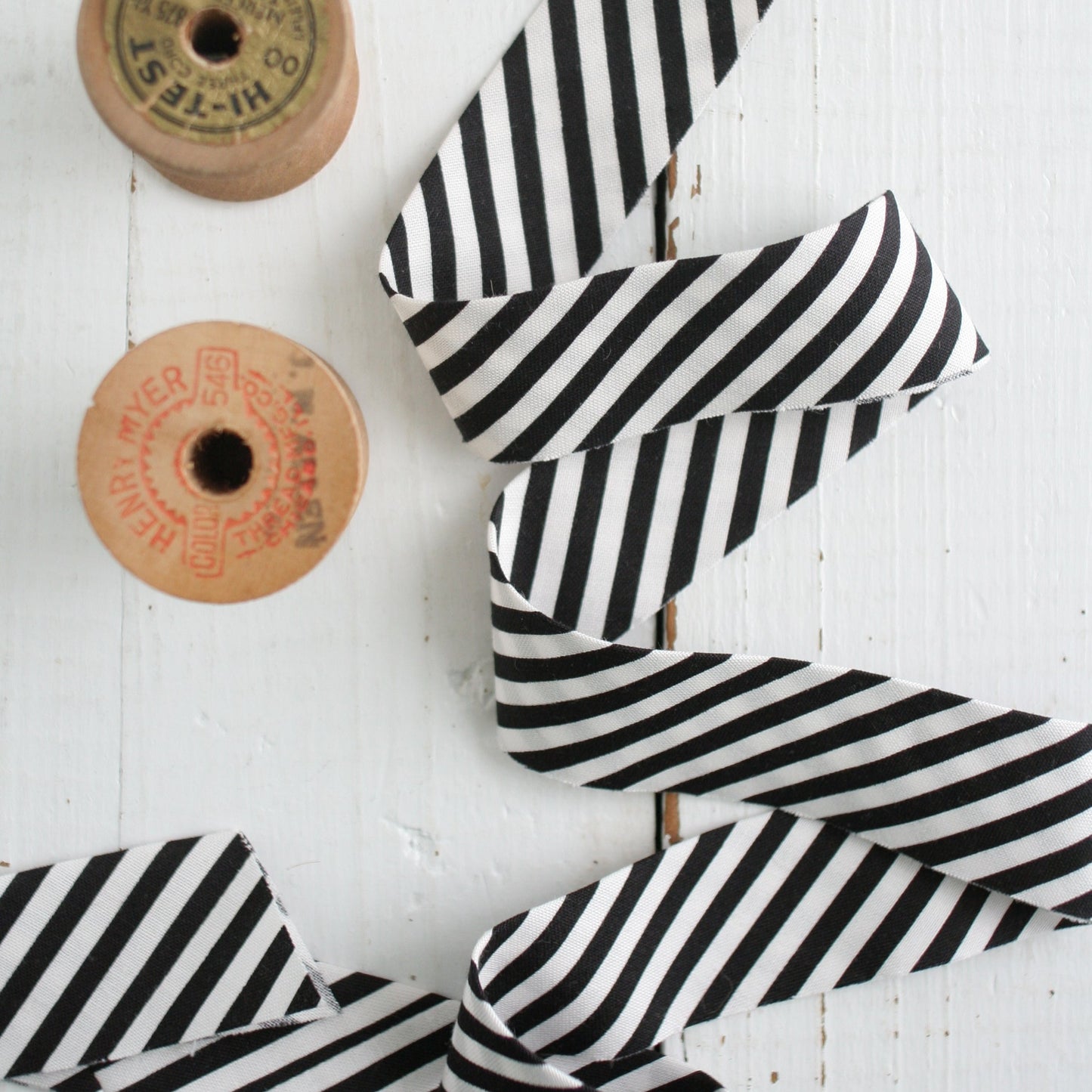 Black + White Stripe | Bias Quilt Binding