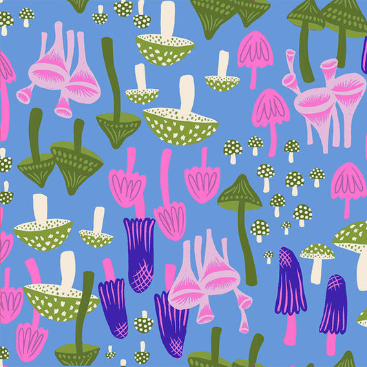 Mushroom Land in Lindley Blue | Hello Alice