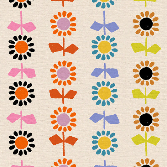 CANVAS Daisy Stripe in Natural | Catnap