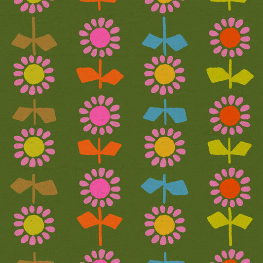 CANVAS Daisy Stripe in Sarah Green | Catnap