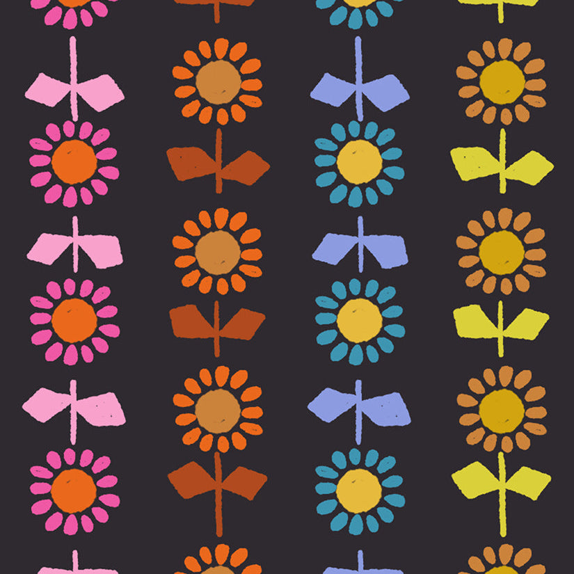 CANVAS Daisy Stripe in Black | Catnap