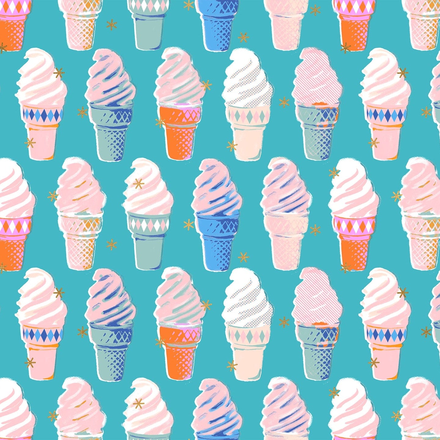 Ice Cream in Turquoise Metallic | Best Day Ever