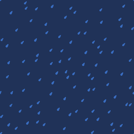 Water Drops on Navy | Water
