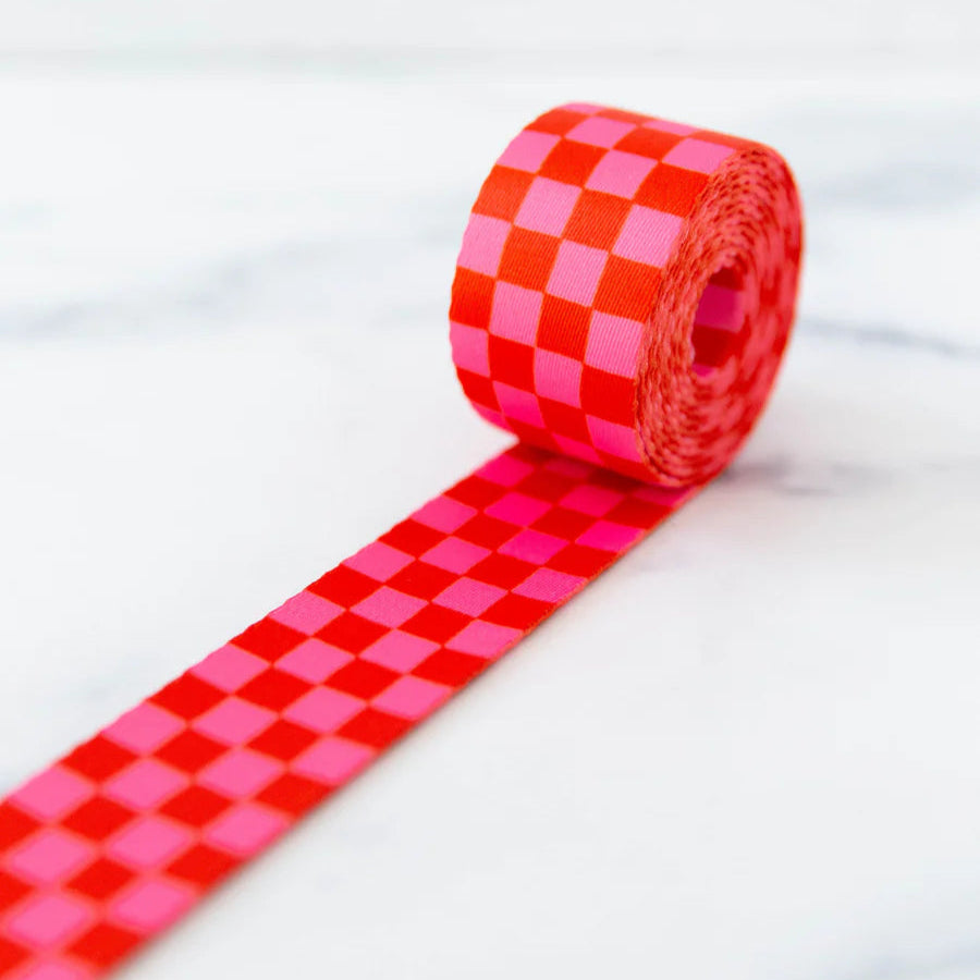 Strawberry Checker | 1.5" Webbing