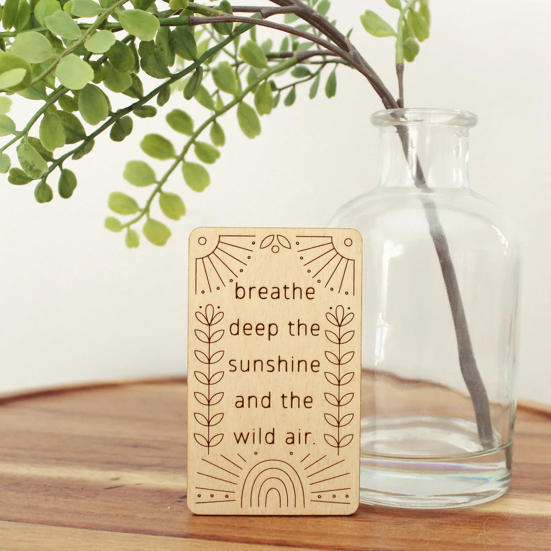 Breathe Deep | Mini Wood Card