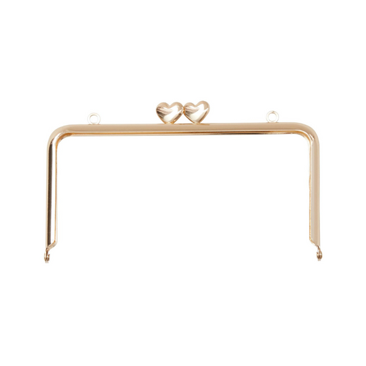 Rectangle Heart Clasp | Rose Gold