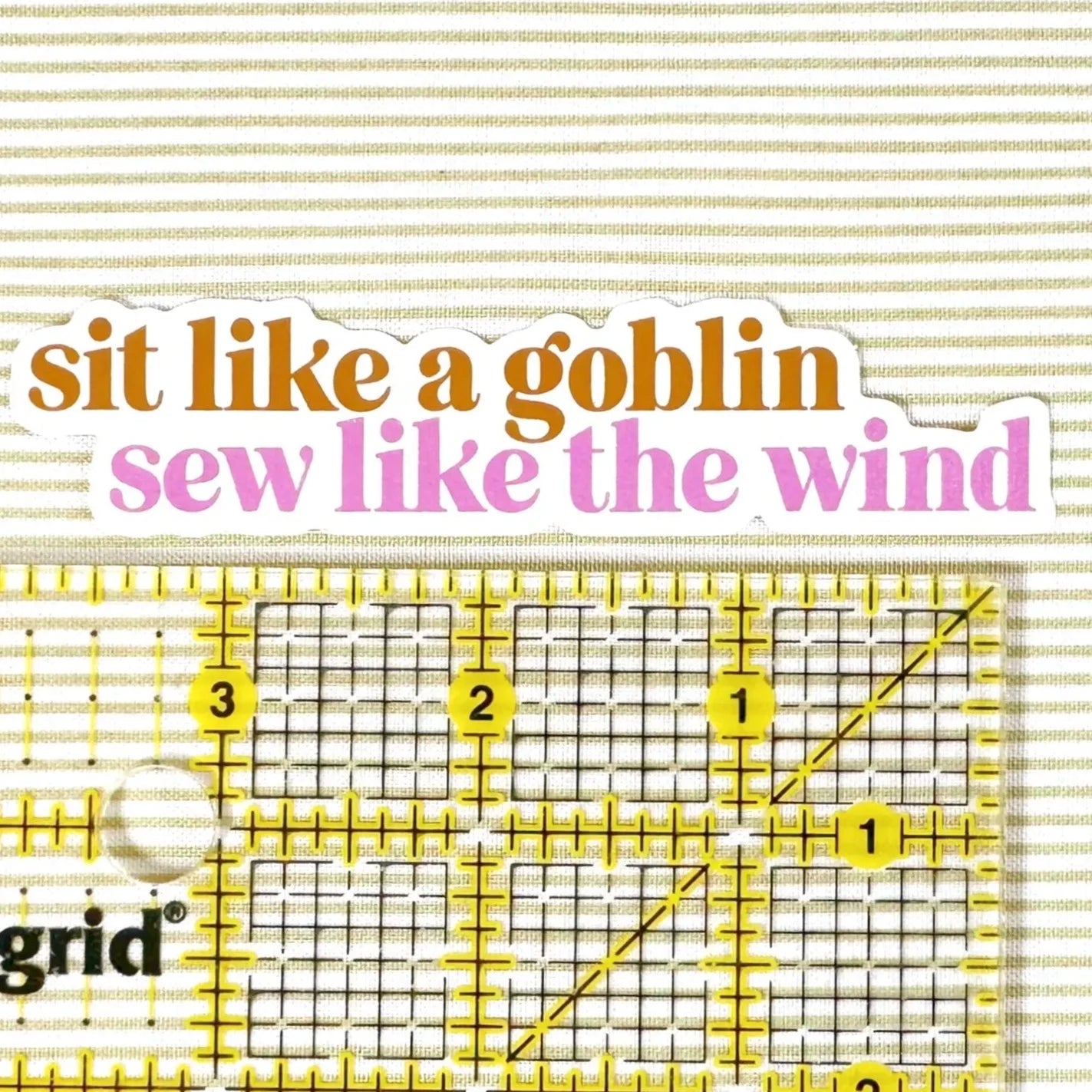 Sit Like a Goblin | Vinyl Sticker