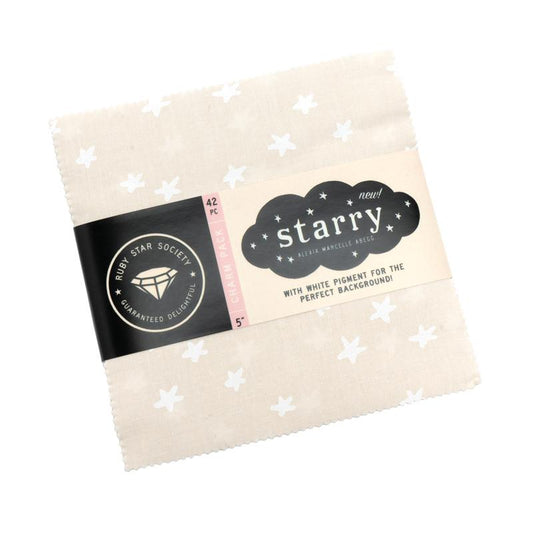 Starry - White on Natural | Charm Pack