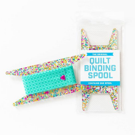 Quilt Binding Spool | Rainbow Glitter