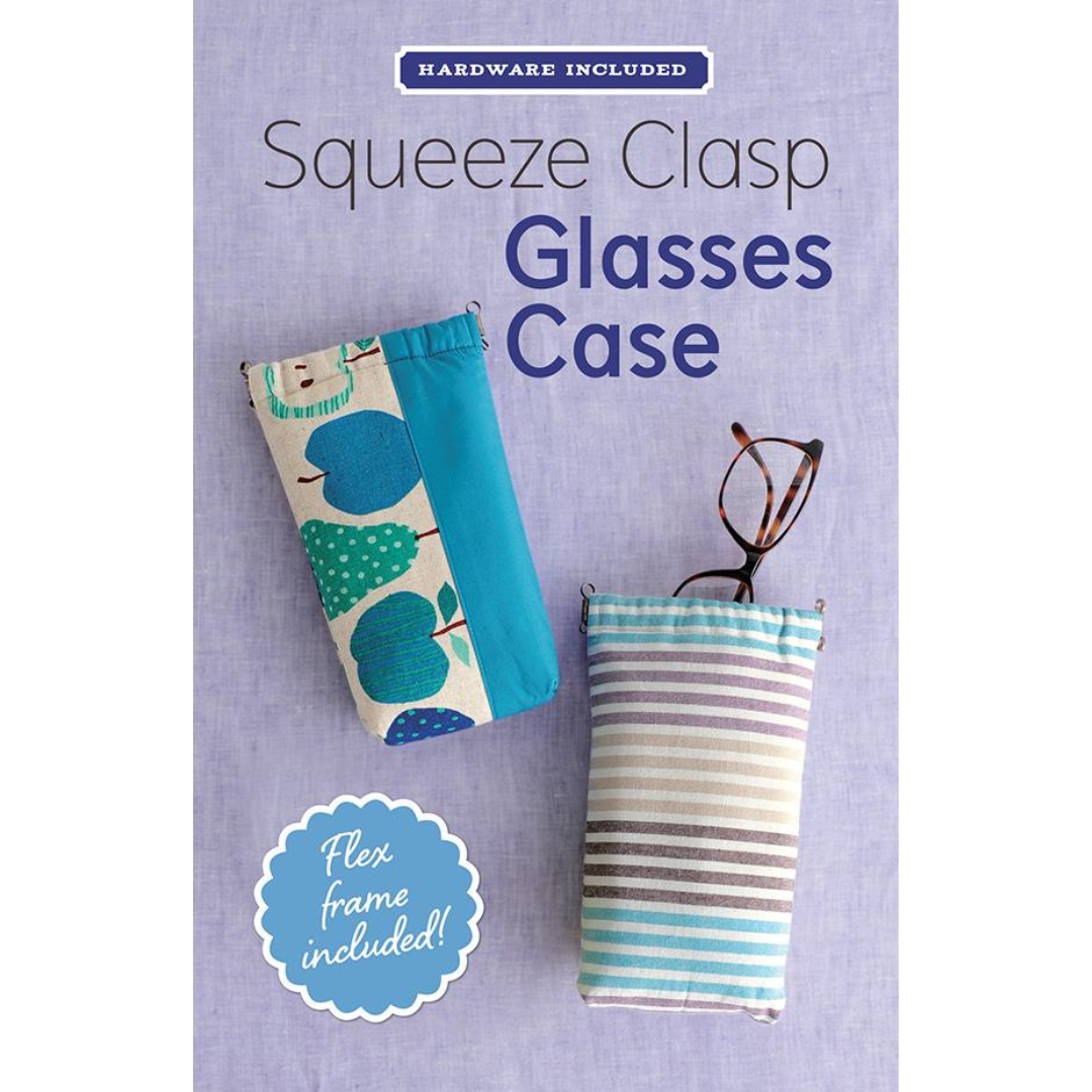 Squeeze Clasp Glasses Case | Pattern + Hardware