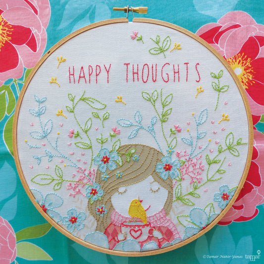 Happy Thoughts | 8" Embroidery Kit